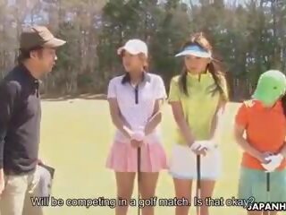 Asiatiskapojke golf slattern blir körd på den ninth hål: xxx klämma 2c | xhamster