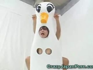 Japonesa duck jovem mulher facialed!