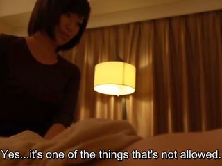 Subtitled Japanese hotel massage handjob sets up to x rated clip in HD