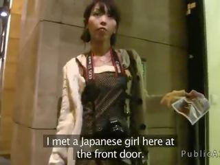 Japoneze seductress fucks i madh peter në i huaj në evropë